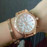 Ceas dama Fashion Christal Silver metalic - Img 2