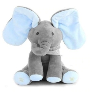 Elefant interactiv din plus, Vorbeste, canta si flutura urechile Peek a Boo - Img 2