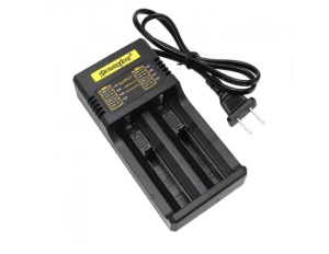 Incarcator Acumulatori 4.2V Li-Ion cu 2 Porturi la Priza 220V
