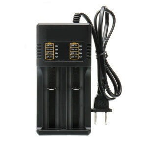 Incarcator universal cu 2 porturi pentru Acumulatori Li-Ion