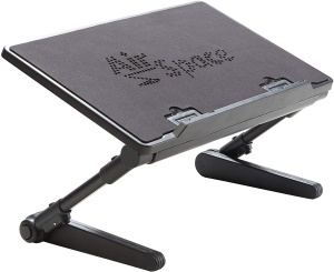 Masuta pliabila pentru laptop, inaltime ajustabila, rotire 180 grade, sistem blocare, 27x48x48 cm