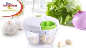 Mini tocator manual ergonomic pentru usturoi, ceapa, legume - Img 2