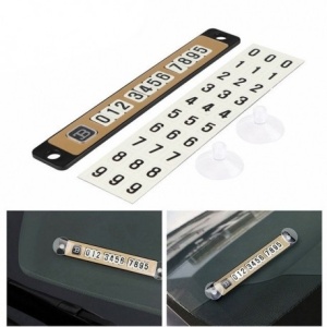 Placuta Magnetica pentru Afisare Numar Telefon Parbriz