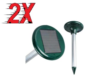 Set 2 Aparat cu incarcare solara pentru alungat cartite -Dispozitiv ultrasonic - Img 1