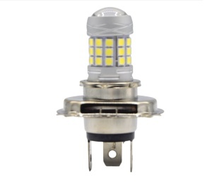 Set 2 becuri auto H4 cu 42 LED SMD 120W 6000k 12/80V doua faze lupa