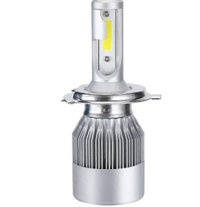 Set 2 Lampi LED C6 H4 cu doua faze Lumina ALBA temperatura 6500K putere 55W