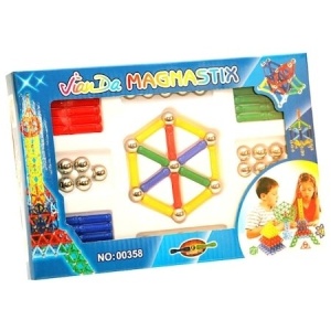 Set de constructii magnetic , 84 piese, Magnastix - Img 2