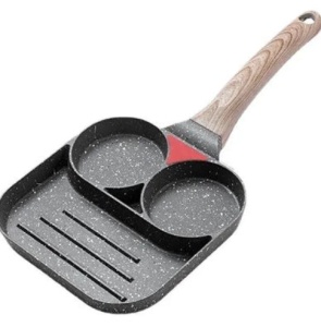 Tigaie multifunctionala antiaderenta, 2 compartimente, grill, material aliaj aluminiu - Img 2