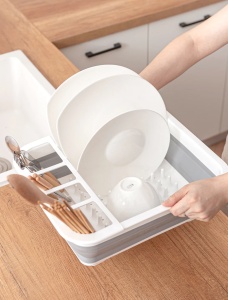 Uscator pliabil pentru vase, 38 x 29.3 x 4.7 cm - Img 2