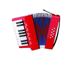 Acordeon pentru copii, 17 clape, 8 basi