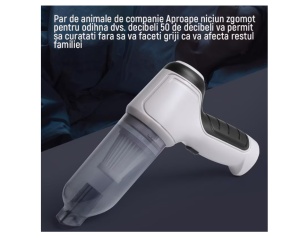 Aspirator de mana, putere 120W, 9000PA, 2000 mA, HL-107, Gri - Img 4