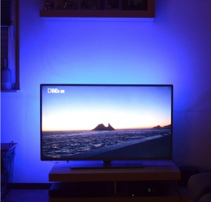 Banda pentru iluminare fundal TV USB, LED Ambilight, cu telecomanda si alimentare - Img 6