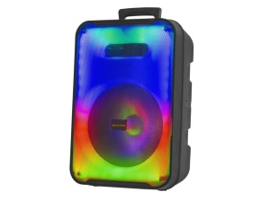 Boxa bluetooth portabila, USB, Radio FM, telecomanda, microfon, joc de lumini RGB - Img 3