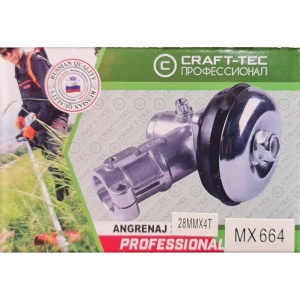 Cap inferior motocoasa, ANGRENAJ unghiular 28x4T MX664 - Img 3