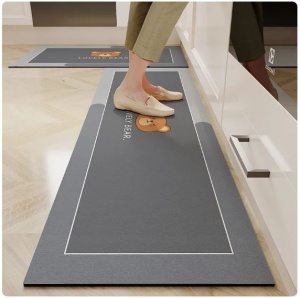 Covoras super absorbant pentru bucatarie cu uscare rapida 78x47 cm