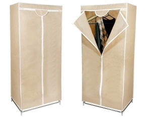 Dulap textil pentru haine, cu husa de protectie