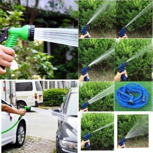 Furtun de gradina expandabil, Xhose Magic cu conectori si Pistol 7 tipuri de jet, 60 Metri