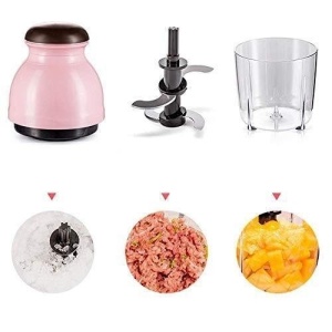 Mini tocator electric multifunctional, pentru legume si fructe 600 ml - Img 3