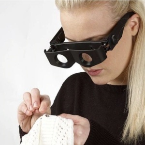 Ochelari tip binoclu cu zoom reglabil, negru, Zoomies - Img 4
