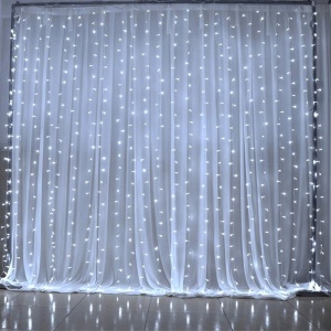 Perdea luminoasa 3 X 3 M, 390 leduri conectabila - Img 3