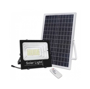 Proiector cu Panou Solar si Telecomanda, Rezistenta IP66, 200W