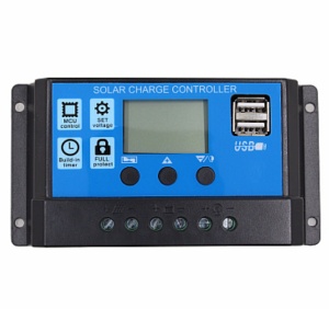 Regulator-controler solar PWM 10A 12V/24V 2 X USB si LCD ZD