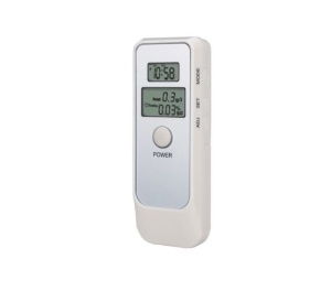Tester de alcoolemie digital functie de ceas cronometru alb