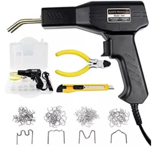 Trusa Pistol Si Capse Pentru Lipit Plastic , 50 piese , Putere 50W