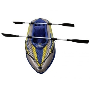 Barca gonflabila Canoe Challenger 2 cu pompa si vasle Intex 68306