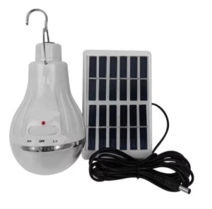 BEC LED CU PANOU SOLAR PORTABIL 5W