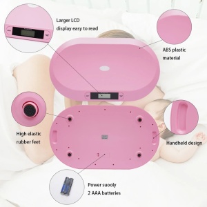 Cantar digital pentru bebelusi, capacitate 20 kg, 3 moduri, functie de tara, alb - Img 3