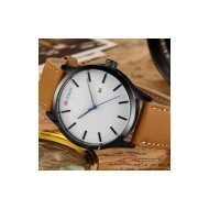 Ceas barbatesc elegant, cu bratara metalica, argintiu/albastru - Img 2