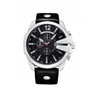 Ceas barbatesc Elegant Slim curea metalica afisare data - Img 2