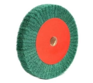 Disc Lustruit Inox Metale si Slefuit de Pasla cu Diametru 150 Mm Verde VERDE