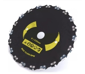 Disc Motocoasa cu Dinti Lant Drujba, 230mm x 25.4mm, 20 dinti - Img 3