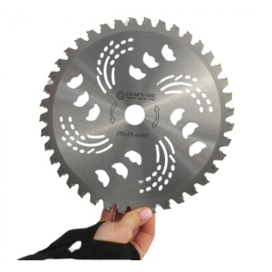 Disc motocoasa NR 10, 255x25.4x40T arbusti, dinti videa, MX1018 - Img 4