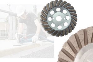 Disc oala diamantat Turbo de slefuit beton si piatra 125 mm