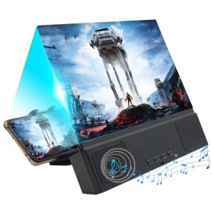 Lupa magnifiere ecran pentru telefon sau tableta cu amplificator audio si bluetooth cu difuzor incorporat - Img 3