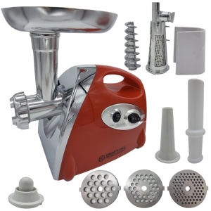 Masina electrica tocat carne 3800W, 3 site, accesorii rosii incluse, MX713 - Img 2