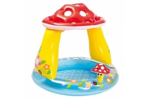Piscina gonflabila pentru copii, cu Parasolar, Intex 57114, 102x89 cm - Img 2