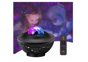 Proiector disco cu lumini multicolore, telecomanda, muzica mp3, conectare bluetooth BM-DSC-MP3 - Img 2