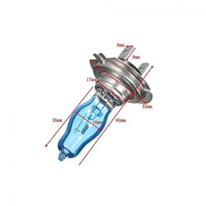 Set 2 becuri Pegasus H7 Xenon EFFECT halogen putere 100W temperatura 6000K - Img 2