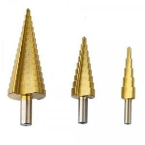 Set 3 freze conice spiral alezat, freza in trepte