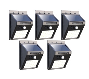 Set 5 lampi 20 led smd cu senzor de lumina