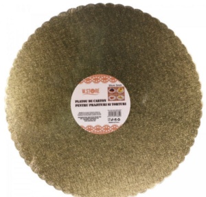 Set 5 platouri pentru tort rotund/patrat din carton, 3mm x 25,30cm - Img 2