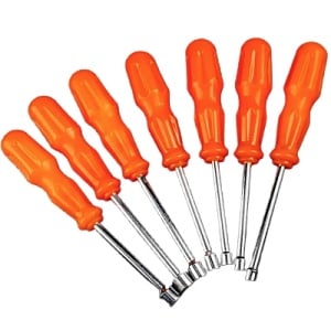 Set 7 surubelnite cu maner plastic si cap tubulara de la 5 la 11 mm - Img 1