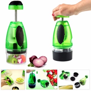 Tocatoare manuala pentru fructe si legume 5 in 1 Chopper - Img 2
