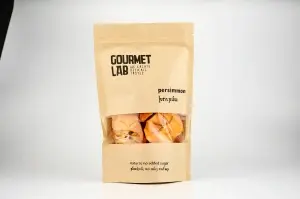 Felii de kaki uscat Gourmet Lab, fără zahăr adăugat - 120 g - Img 1