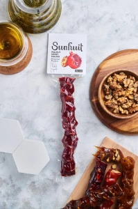 Sujukh dulce cu nucă, sortiment rodie, SunFruit, 150 g - Img 1