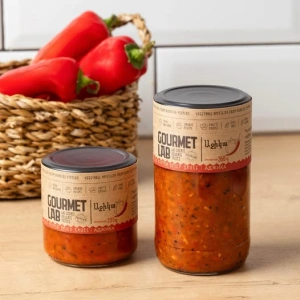 Zacuscă de ardei copți Gourmet Lab, ușor picantă 200 g - Img 1